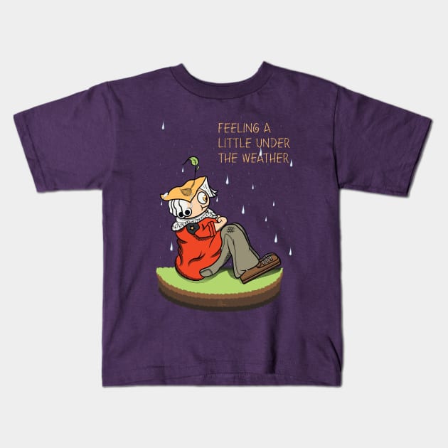 Feeling a little under the weather Kids T-Shirt by xeenomania